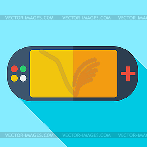 Modern flat design concept icon video game consoles - vector image