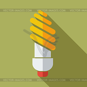 Modern flat design concept icon lamp.  - vector clipart