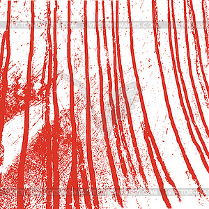 Texture white wall with bloody red stains - vector image