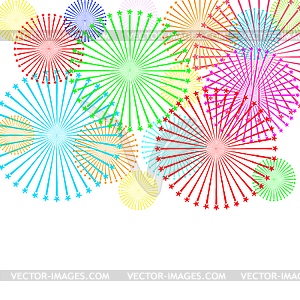 Colorful firework.  - color vector clipart