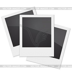 Set Retro Photo Frame Polaroid . illu - vector image