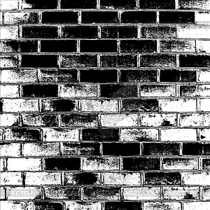 Brick wall of house, with lines of laying of - royalty-free vector clipart