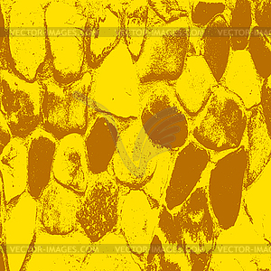 Ancient yellow stone wall background illustratuin - vector clip art