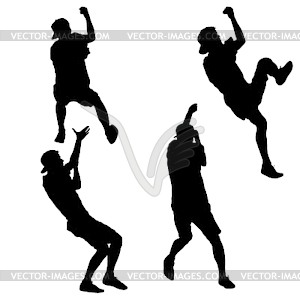 mountain climbers silhouette