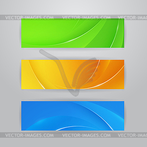 Abstract horizontal banners - vector image