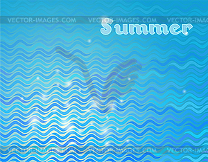 Sea waves background - vector clip art