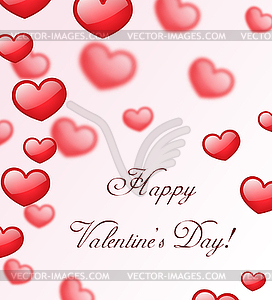 Valentine`s day greeting card - vector clip art