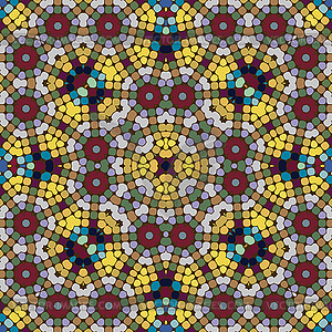Mosaic seamless pattern - vector clipart