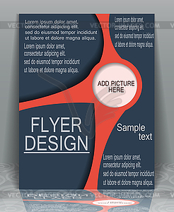 Flyer business - vector image