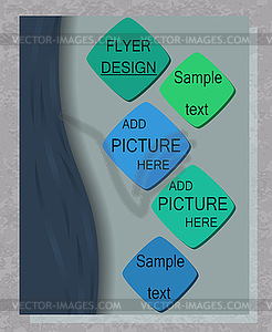 Flyer business - vector clipart