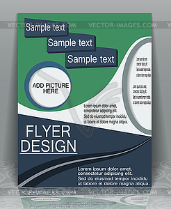 Flyer business - vector clipart