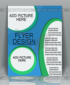 Флаер бизнес - векторный графический клипарт