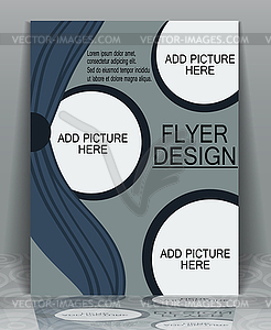 Flyer business - royalty-free vector clipart