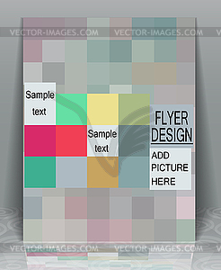 Flyer business - vector image