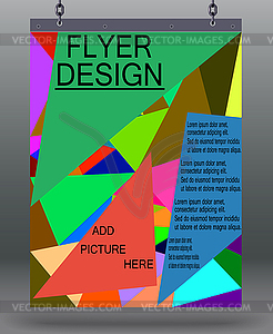 Flyer business - vector clipart