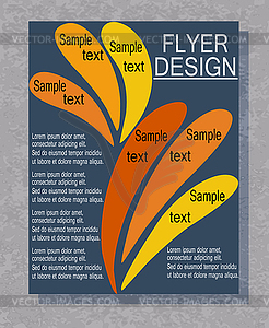 Flyer business - vector image