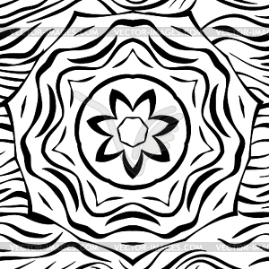 Black and white seamless pattern - vector image