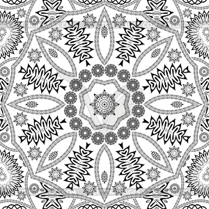 Floral seamless ornament - vector image