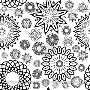 Floral seamless ornament - vector clip art