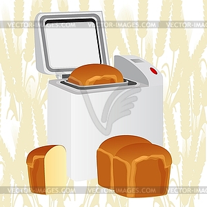 Хлебопечки - изображение в векторе