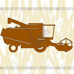 Combine Harvester- - vector clipart