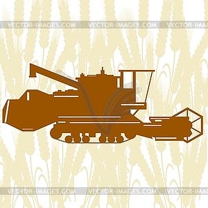 Combine Harvester - vector image