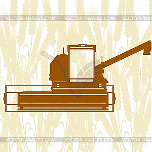 Combine Harvester - vector image