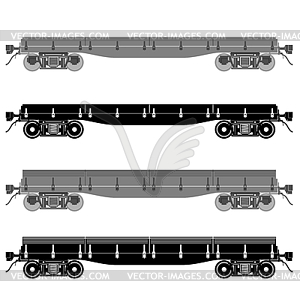 Railway platform - vector clip art