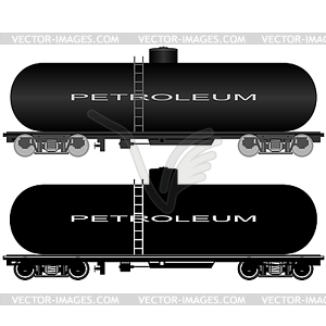 Железнодорожный бак- - векторизованное изображение клипарта
