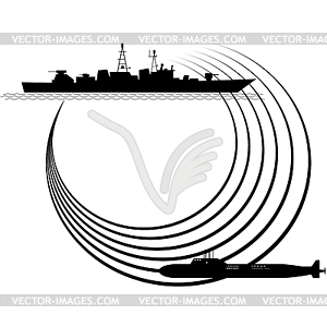 Sonar - vector image