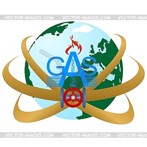 Gas pipeline - vector clipart