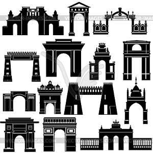 Архитектура - клипарт в векторном виде