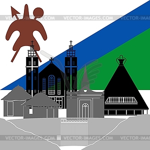 Lesotho - vector clipart