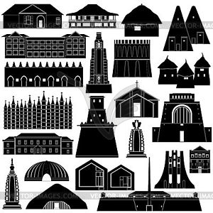 Architecture Africa - vector image