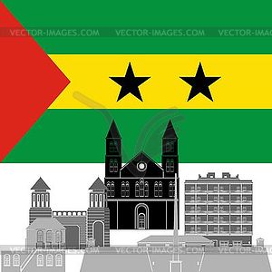 Sao Tome and Principe - vector clipart