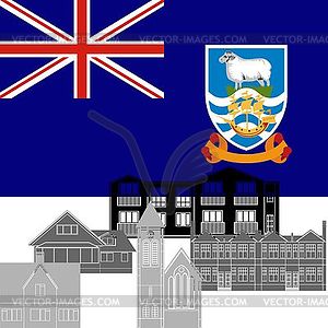 Falkland Islands - vector clip art