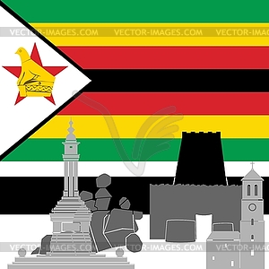 Zimbabwe - vector clipart