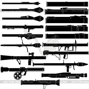 Antitank greenade launcher - vector clip art