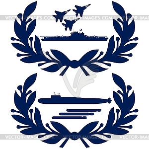 Abstract icons Navy - vector clipart