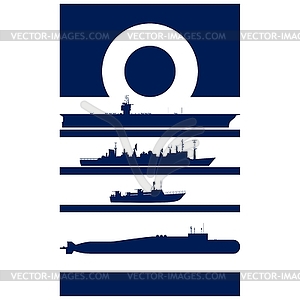 Abstract Insignia Navy admiral - vector clip art