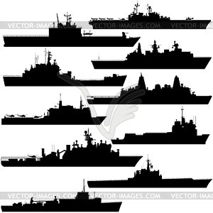 Amphibious assault ship - vector image