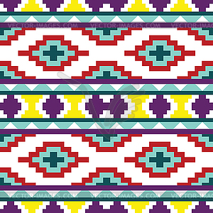 Seamless abstract ethnic ornament - vector clip art