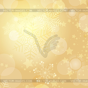 Christmas gold frame - vector clipart