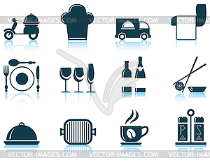 Set of restaurant icon - vector clip art