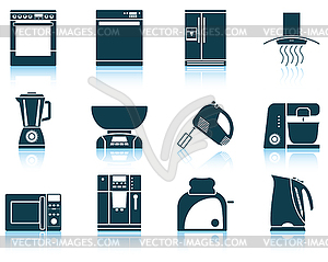 Set of kitchen equipment icon - vector clip art