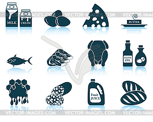 Set of food icons - vector image