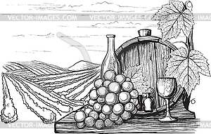 Winemaking - vector image