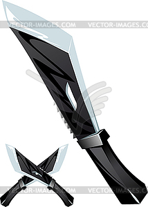 Modern combat knife - vector clip art