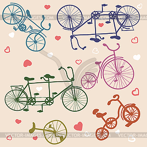 Bicycle background - vector image