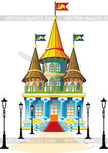 Fairytale castle - vector clipart